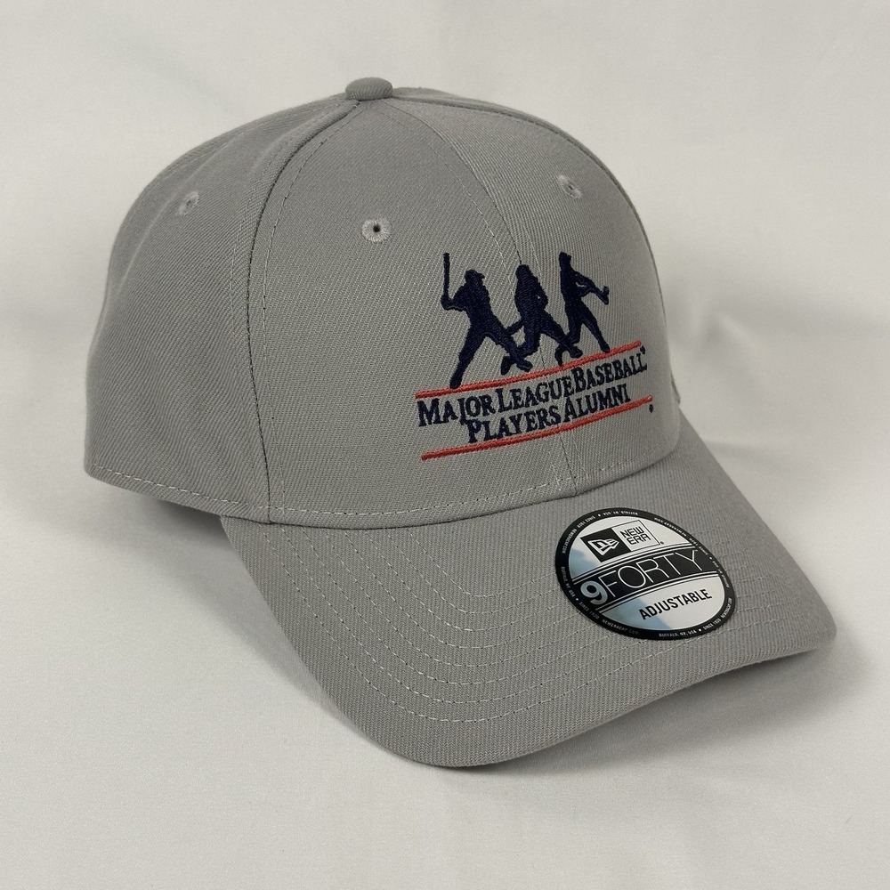 New Era 9FORTY Major Leage Baseball Players Alumni Hat Gray Adjustable MLB Cap